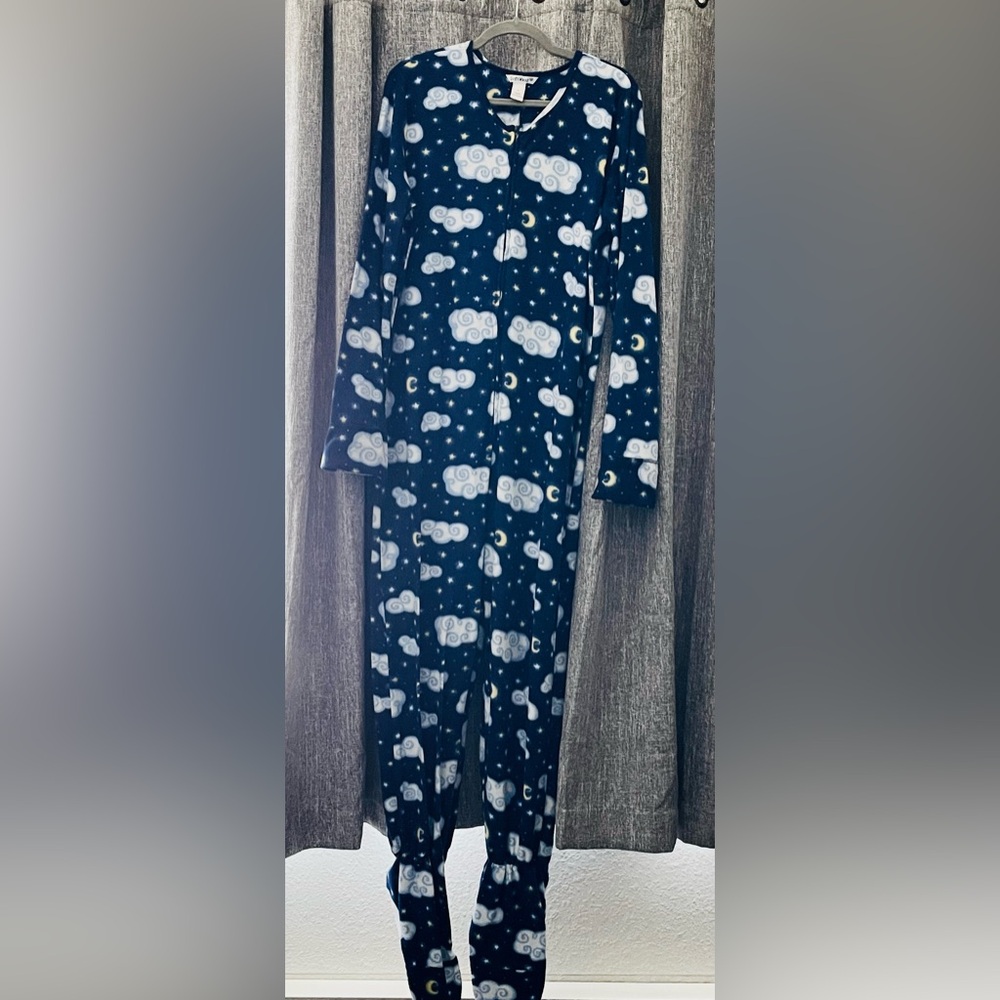 Cozy Adult Onesie size: L (12-14) Blue Clouds